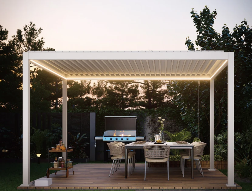 Standard Hand-Crank Aluminum Pergola